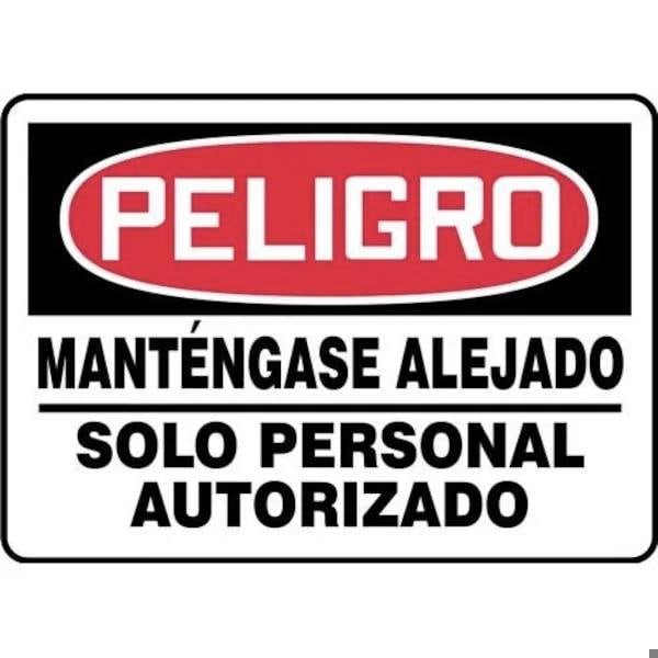 Accuform OSHA DANGER Safety Sign KEEP OUT SHMADM024VP SHMADM024VP - main